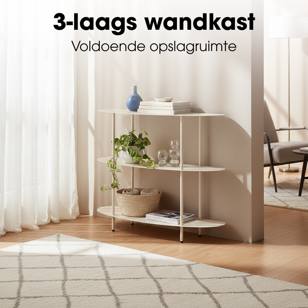 Kast Wave Gebroken wit