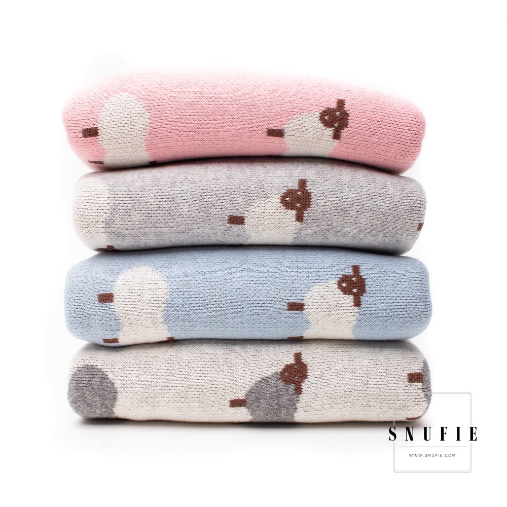 Babydeken Schaapjestellen Roze