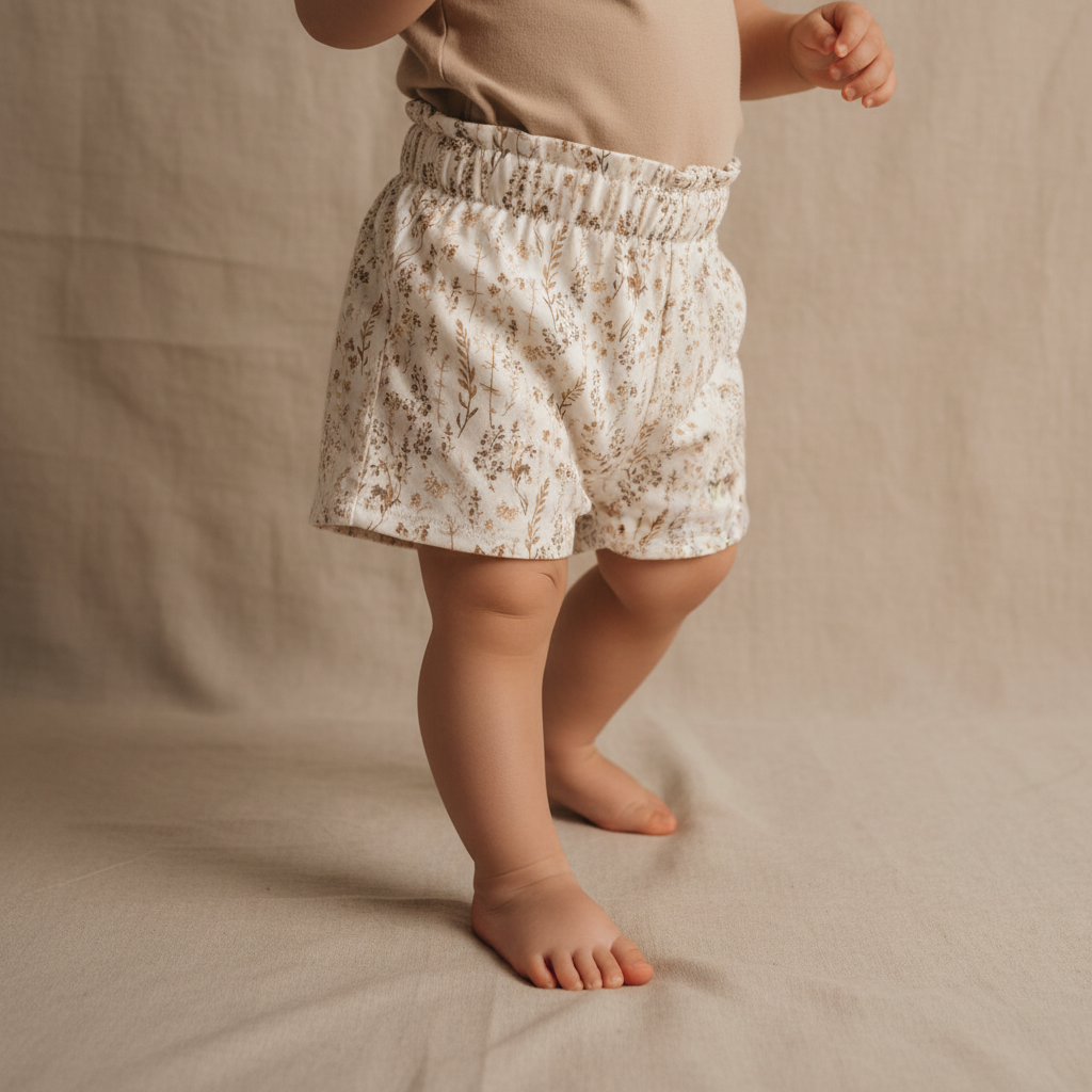 Shorts culottes dried flowers