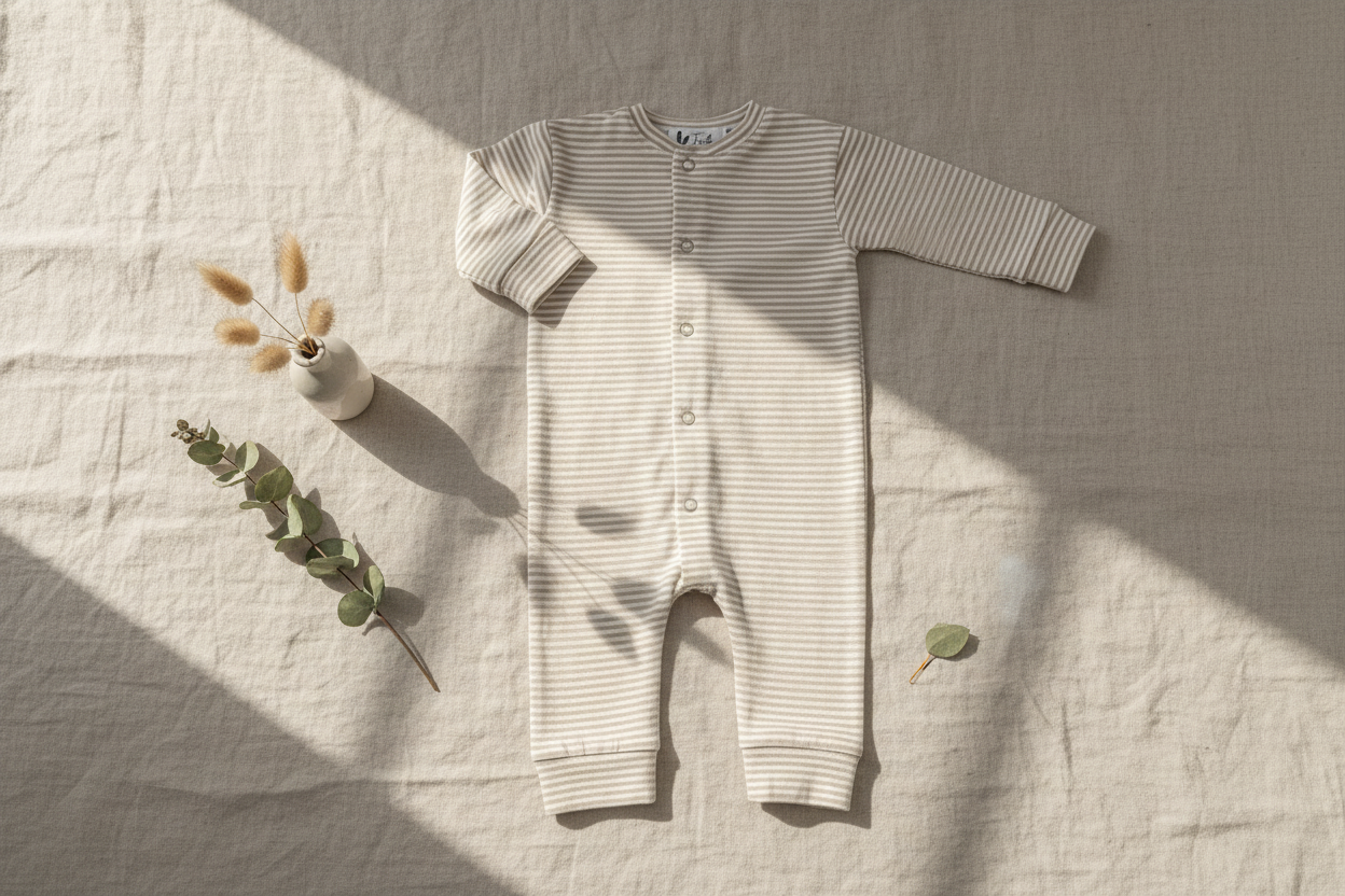 Boxpakje small stripes ivory