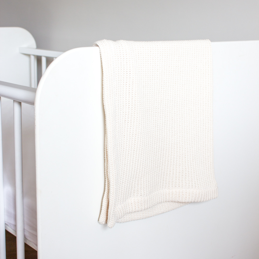 Wieg-/Ledikantdeken Big Knit – Natural