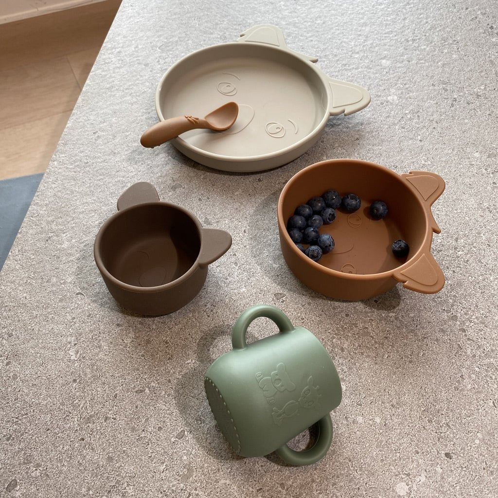 Aiko siliconen Tuitbeker Stoffiggroen