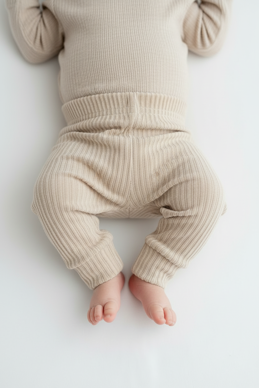 Broekje corduroy zand baby/kind