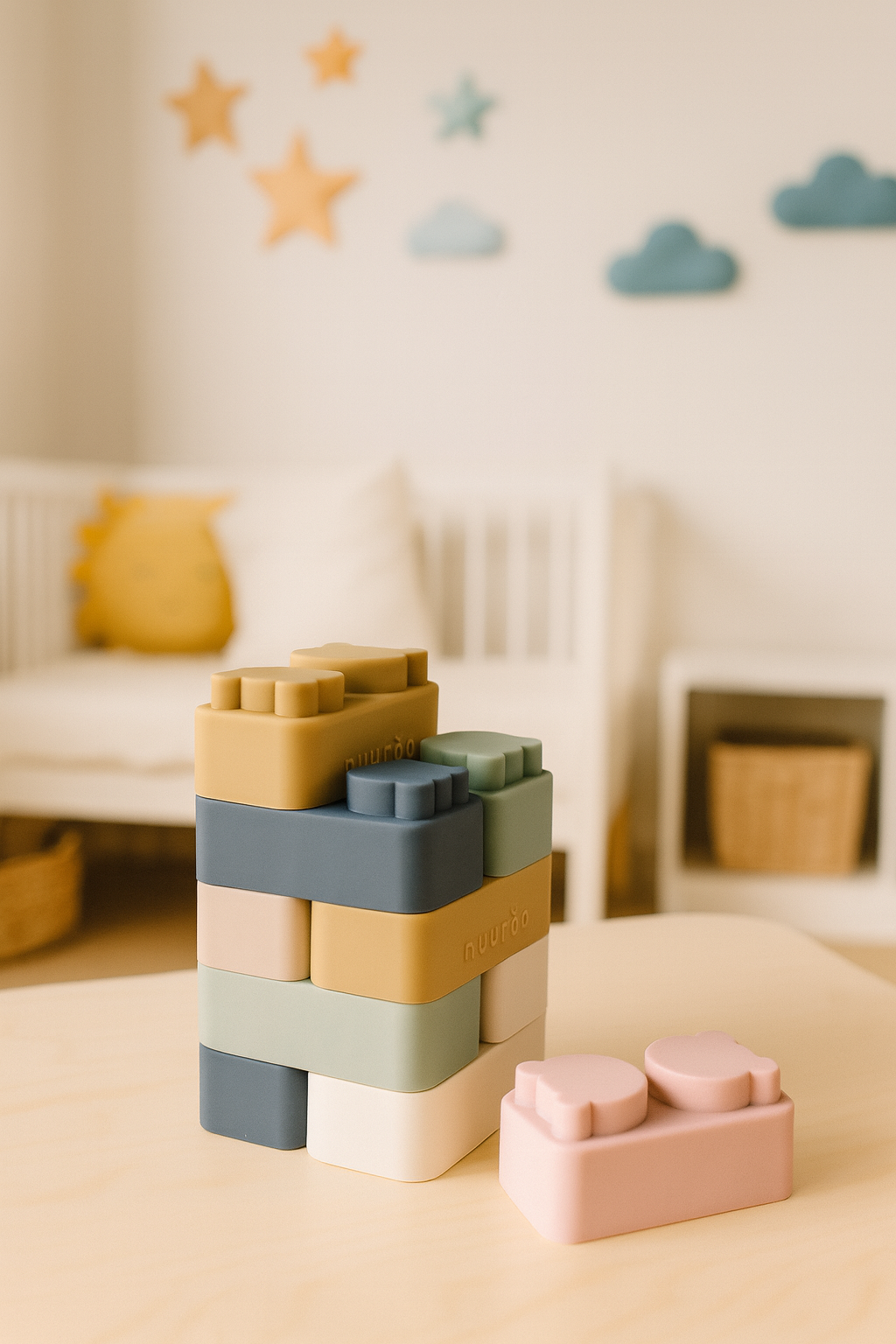 Stapel siliconen bouwstenen  Multi